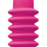Розовый вибромассажер с функцией поступательных движений Deep Stroker - 24,5 см. купить в секс шопе