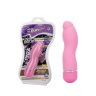 Розовый мини-вибратор с утолщённой и чуть изогнутой головкой - 12 см. купить в секс шопе