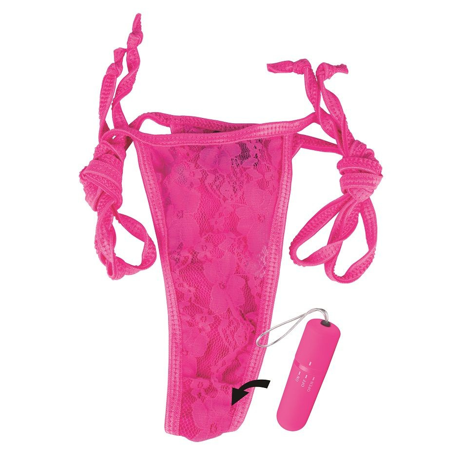 Розовые вибротрусики Remote Control Panty Vibe купить в секс шопе