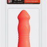 Оранжевый силиконовый вибромассажёр NEON BLISS VIBRATOR - 9 см. купить в секс шопе