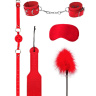 Красный игровой набор БДСМ Introductory Bondage Kit №4 купить в секс шопе