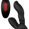 Черный вибромассажер простаты Remote Booty Pleaser - 12 см. купить в секс шопе