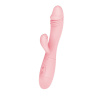 Нежно-розовый перезаряжаемый вибратор Snappy с клиторальным отростком - 19,5 см. купить в секс шопе