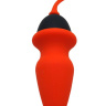 Оранжево-черная анальная пробка - 8 см. купить в секс шопе
