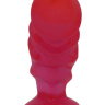 Розовая гелевая анальная пробка анатомической формы - 13 см. купить в секс шопе