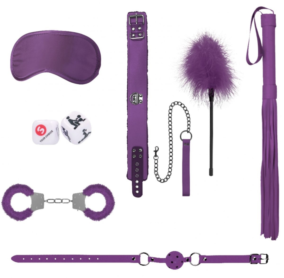 Фиолетовый игровой набор Introductory Bondage Kit №6 купить в секс шопе