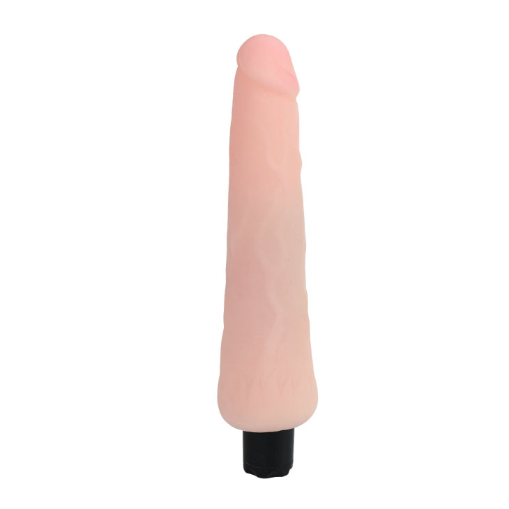 Водонепроницаемый вибратор телесного цвета - 24,5 см. купить в секс шопе