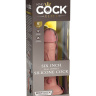 Телесный фаллоимитатор 6  Silicone Dual Density Cock - 17 см. купить в секс шопе