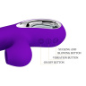 Фиолетовый вибратор Jersey с вакуумной стимуляцией - 21,8 см. купить в секс шопе