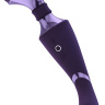 Фиолетовый двухсторонний вибромассажер Shiatsu - 27 см. купить в секс шопе