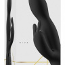 Черный вибромассажер-кролик Niva - 21,5 см. купить в секс шопе