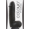 Черный фаллоимитатор Colours Softies - 17,8 см. купить в секс шопе