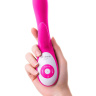 Розовый вибратор Nalone Rhythm с клиторальным стимулятором - 21,6 см. купить в секс шопе