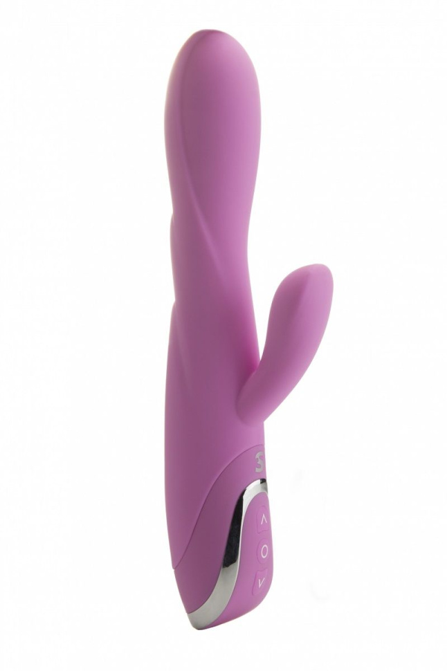 Розовый перезаряжаемый вибратор RechargeableTulip Pink - 21 см. купить в секс шопе