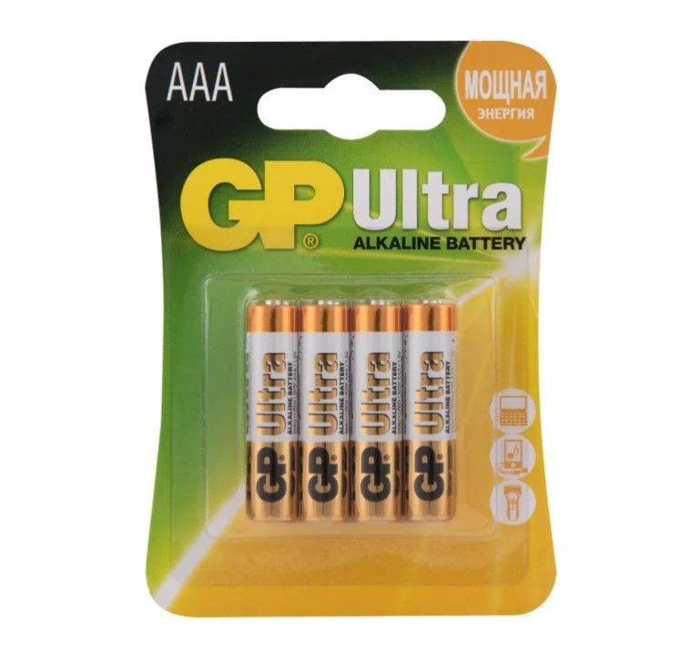 Батарейки алкалиновые GP Ultra Alkaline 24А AАA/LR03 - 4 шт. купить в секс шопе