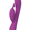 Фиолетовый вибратор с клиторальным стимулятором HONEY BEE купить в секс шопе