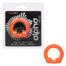 Оранжевое эрекционное кольцо Liquid Silicone Dual Ball Ring купить в секс шопе