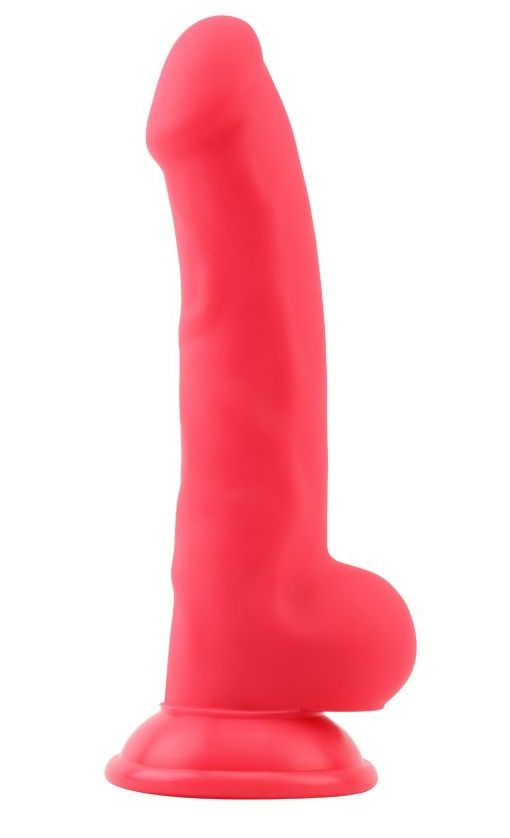 Красный фаллоимитатор Norman.P - 21,5 см. купить в секс шопе