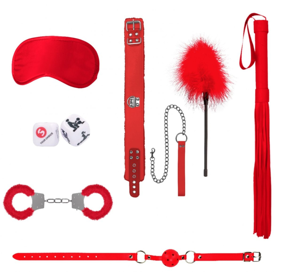 Красный игровой набор Introductory Bondage Kit №6 купить в секс шопе