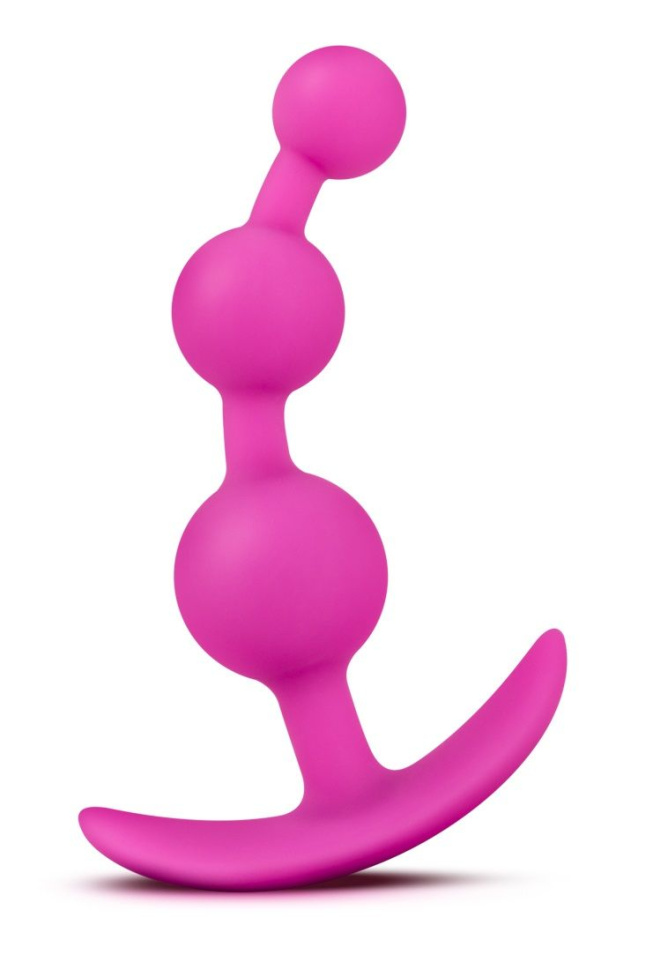 Розовая анальная цепочка Luxe Be Me 3 - 13,3 см. купить в секс шопе