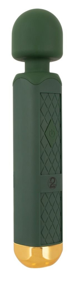 Зеленый wand-вибромассажер Luxurious Wand Massager - 22,2 см. купить в секс шопе