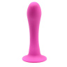Розовый страпон с креплением на бедро Romfun - 13 см. купить в секс шопе