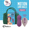 Фиолетовые вагинальные шарики с вращением бусин Remote Controlled Motion Love Balls Foxy купить в секс шопе