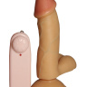Реалистичный вибромассажёр на присоске - 15,5 см. купить в секс шопе
