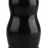 Черная гладкая анальная втулка - 15,5 см. купить в секс шопе