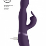 Фиолетовый вибромассажер-кролик Niva - 21,5 см. купить в секс шопе