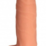 Телесный реалистичный фаллоимитатор с присоской №71 - 17,5 см. купить в секс шопе