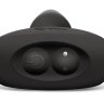 Чёрная вибровтулка с ротацией шариков RIMMING REMOTE CONTROL PLUG BLACK - 15,2 см. купить в секс шопе