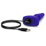 Фиолетовая анальная вибропробка с 3 источниками вибрации TRIO REMOTE CONTROL PLUG  PURPLE - 13,5 см. купить в секс шопе