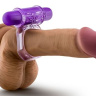 Фиолетовое эрекционное виброкольцо Couples Play Vibrating Cock Ring купить в секс шопе