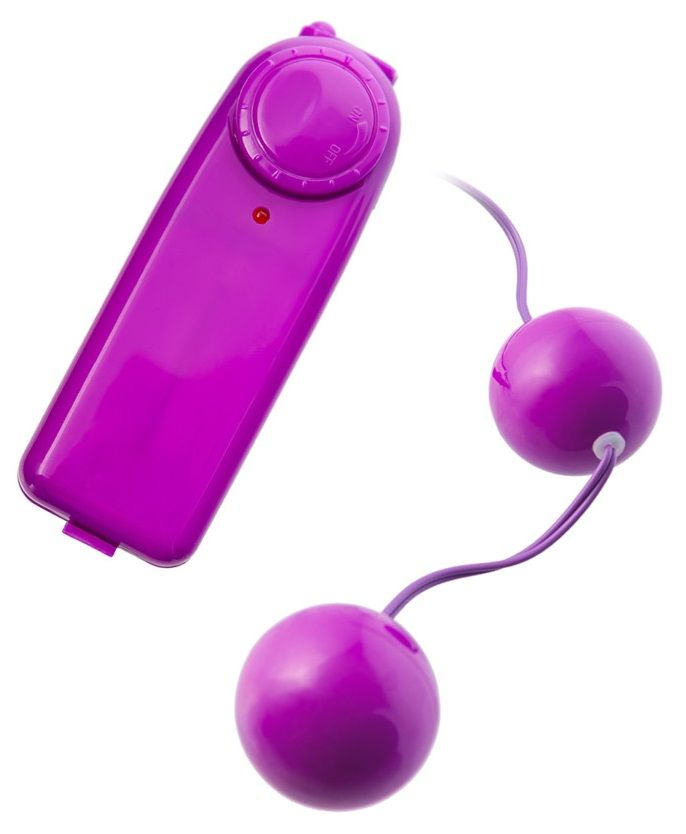 Фиолетовые вагинальные шарики с вибрацией купить в секс шопе