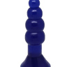 Синяя анальная ёлочка - 17 см. купить в секс шопе