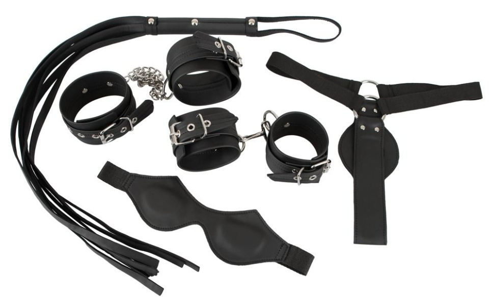 Бондажный набор Bondage Set в черном цвете купить в секс шопе