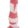 Красно-белый фаллоимитатор  Лис Mini  - 17 см. купить в секс шопе