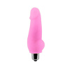 Розовый мини-вибратор Super - 12 см. купить в секс шопе