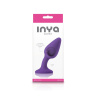 Фиолетовая гибкая анальная пробка INYA Queen - 11,9 см. купить в секс шопе