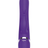 Фиолетовый вибратор-кролик с пуш-эффектом NAGHI NO.39 RECHARGEABLE THRUSTER VIBE - 15 см. купить в секс шопе