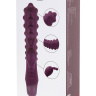 Фиолетовый вибромассажер SMON №1 с бугорками - 21,5 см. купить в секс шопе