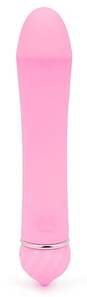 Розовый гладкий вибратор с 11 режимами вибрации - 11,5 см. купить в секс шопе