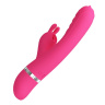 Розовый вибратор-кролик с мембранным стимулятором Phoenix - 20,2 см. купить в секс шопе