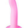 Розовый нереалистичный дилдо Stray - 16,6 см. купить в секс шопе