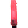 Розовый гелевый виброфаллос без мошонки - 20,5 см. купить в секс шопе