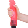 Розовый гелевый виброфаллос без мошонки - 20,5 см. купить в секс шопе