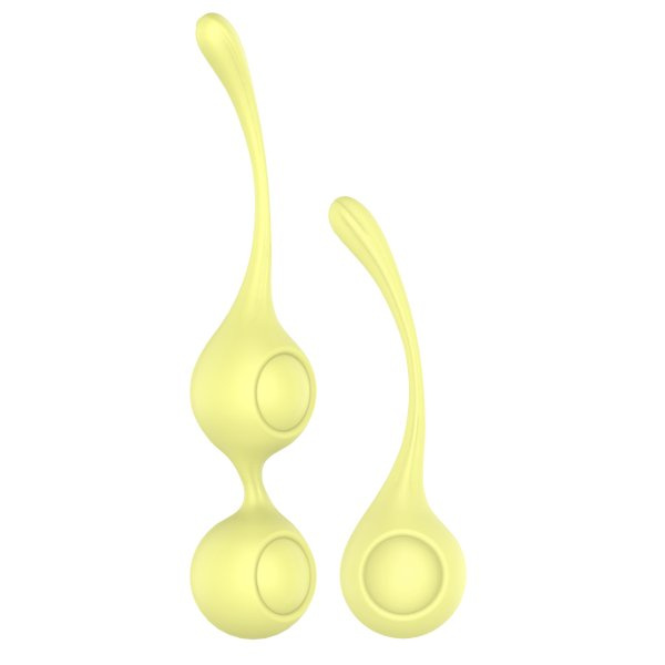 Набор желтых вагинальных шариков Lemon Squeeze купить в секс шопе