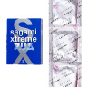 Розовые презервативы Sagami Xtreme FEEL FIT 3D - 3 шт. купить в секс шопе
