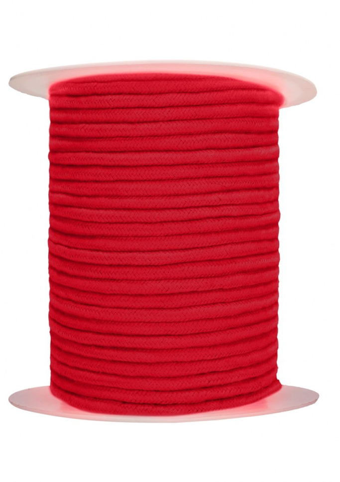 Красная веревка для связывания Bondage Rope - 100 м. купить в секс шопе